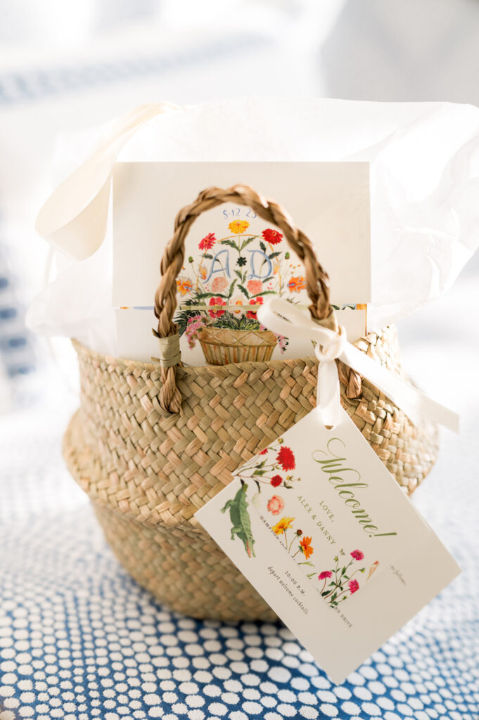 invitations-in-beautiful-woven-basket-at-wedding